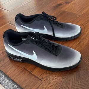 Nike Air Max Sequent Men's Black and White Athletic Shoes